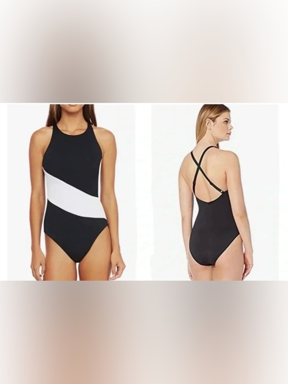 NWT Ralph Lauren Bel Air High Neck One Piece Sz 14